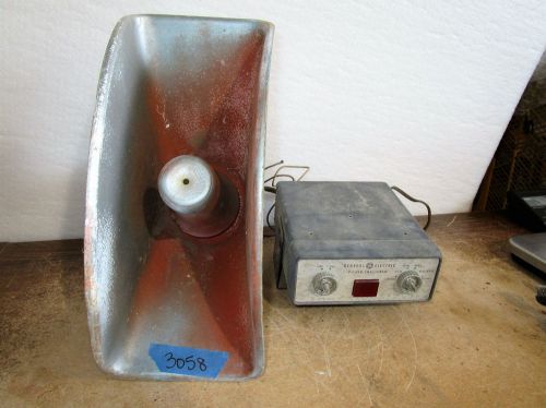 Atlas hpc speaker general electric power call siren 75 watts 16 or 18 ohms for sale
