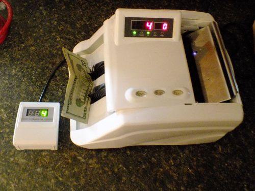 Money counter, currency counter, currency counting machine with outer display