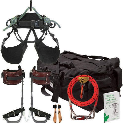 Arborist ultra light spur kit, onyz harness,12&#039;x1/2 flipline for sale