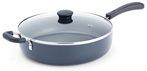 T-fal A91082 Specialty Nonstick Dishwasher Safe Oven Safe Jumbo Cooker Saute Pan