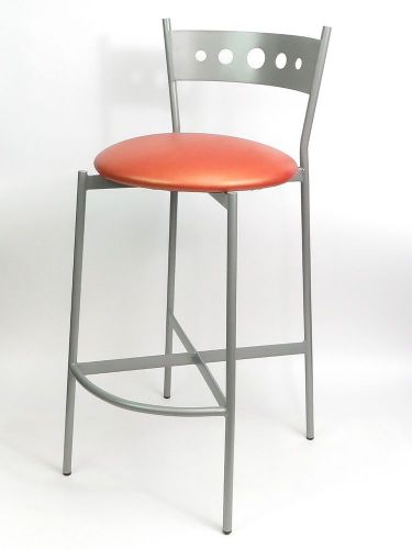 Cafe Vienna V6B (Set of 20) Steel Bar Stools Commercial Restaurant Chairs Orange