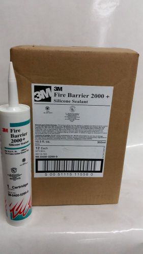 3M 2000+ Fire Barrier Silicone Sealant, 10.3 oz., Light Gray, Case of 12