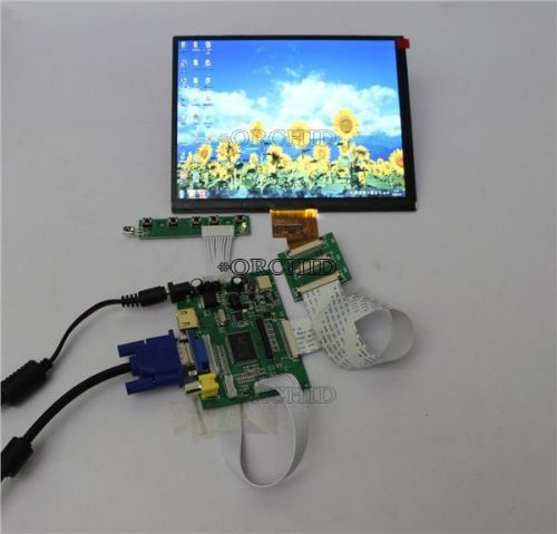 HDMI+VGA+2AV+Rear View Monitors+8inch 1027*768 HJ080IA-01E TFT LCD Display