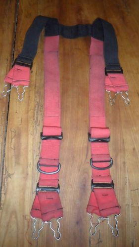 Honeywell made in u.s.a.  firemans bunker turnout suspenders regular size for sale