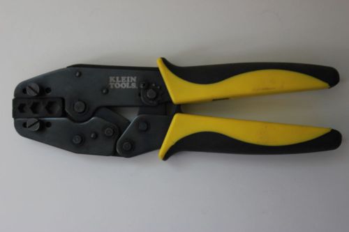 Klein tools ratcheting crimper (vdv200-010) with f/bnc hex-crimper (vdv212-034) for sale