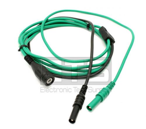 AES Shrouded BNC Male To 4mm Shrouded Banana Plug Test Lead Cable Assembly 69&#034;