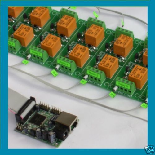 Ethernet / Internet 16 Channel Relay Board: IP, SNMP, iOS / Android Software