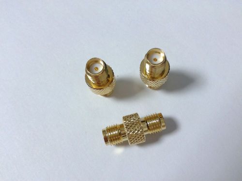 4pcs Brass  SMA Female To Female Straight RF  Connector
