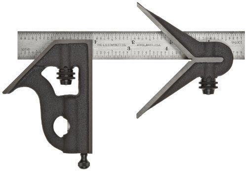 Starrett 11hc-6-16r cast iron square and center heads w/ regular blade for sale