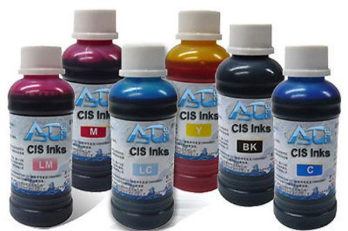 6 Bottles C M Y K LM LC Water-Based Ink Dark/Light Transfer Paper