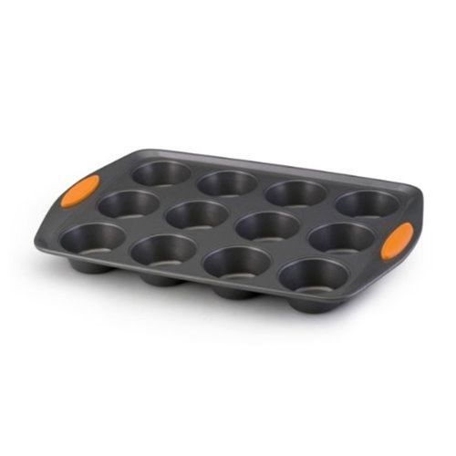 Rachael Ray Oven Lovin&#039; Non-Stick 12-Cup Muffin and Cupcake Pan, Orange