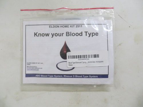 Blood Type Eldoncard Typing Test Kit