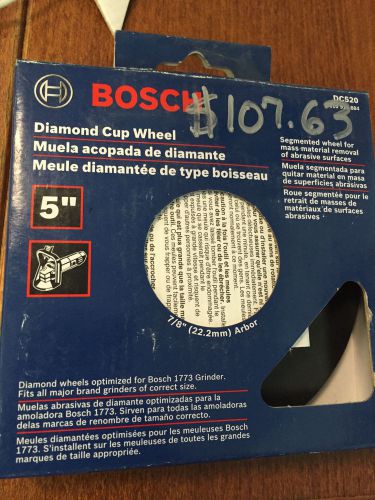 Bosch  5 In. Double Row Segmented Diamond Cup Wheel for Abrasive Materials