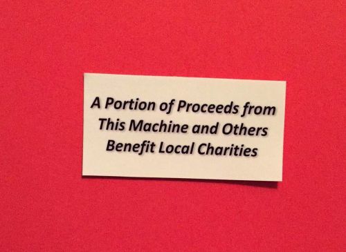 15 vinyl charity vending vendstar candy gumball labels 1.5 x 3&#034; stickers for sale