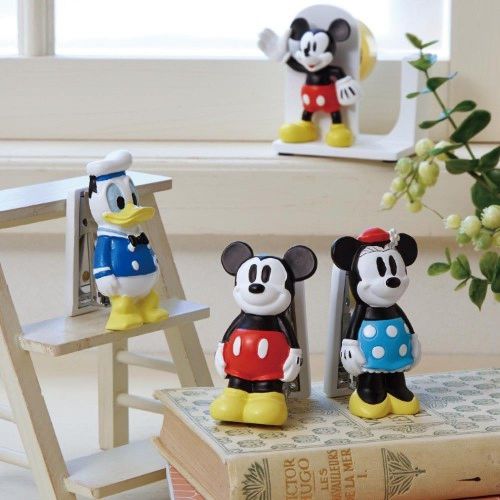 DISNEY Mickey Minnie Donald Mascot Stapler Stationery Kawaii from Japan E1028