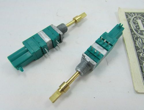 2 alps dual potentiometer 7/8 turn center detent rk098122t026 board solder mount for sale