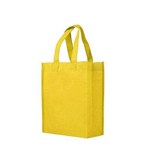 New reusable gift / party / lunch tote bags - 25 pack - yellow for sale