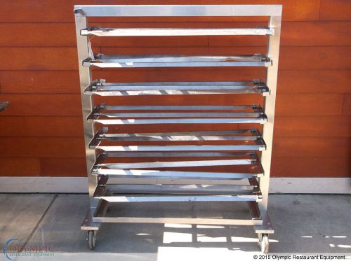 Rolling Rotisserie Spit Rack with 22 Rotisserie Spits for Hardt Inferno 2000