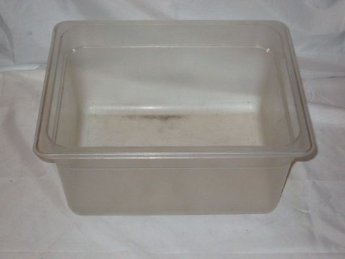 Used Cambro 6&#034; 1/2 Half-Size Plastic Cold Table Inserts/ Serving Pan