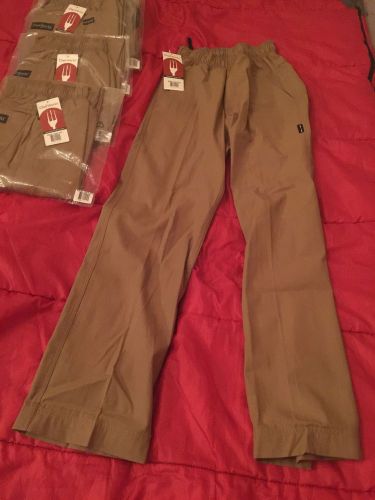 Stunning Chef Works &#034;Designer Series&#034; Tan Brown Chef Pants