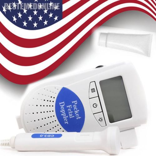 Sonoline B Fetal doppler /Backlight LCD, baby heart monitor, 3mhz probe+ Gel,FDA