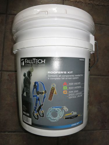 New falltech complete roofer&#039;s fall arrest combination system. harness/anchor for sale