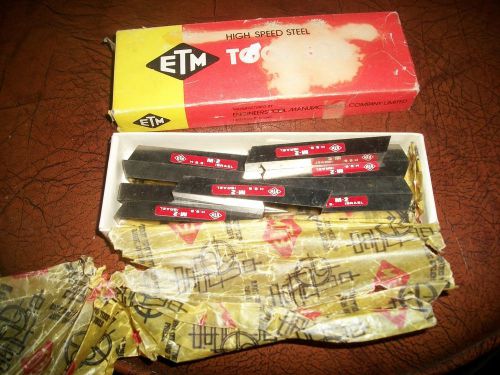 VINTAGE ETM HIGH SPEED BITS 2-M SET OF 10 IN BOX NEW OLD STOCK