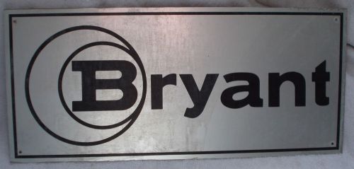 Bryant Grinder Machine Legend Plate