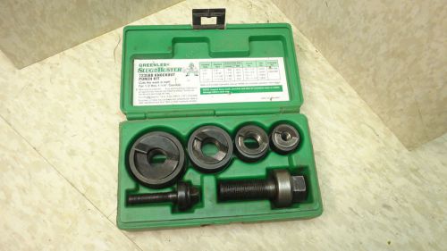 PUNCH SET, COMPLETE Greenlee 7235BB KNOCKOUT SET 1/2&#034;, 3/4&#034;, 1&#034;, 1.5&#034; conduit