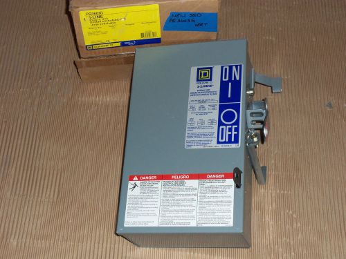 New square d pq pq3603g 30 amp 600v fusible ground bus plug vert for sale