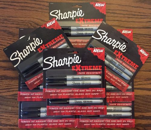 LOT OF (16) 2 Packs Of Black Sharpie eXtreme 32 markers total NEW SEALED Cheap!