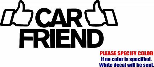 CAR FRIEND Decal Sticker JDM Funny Animal Vinyl Car Window Bumper Laptop 12&#034;