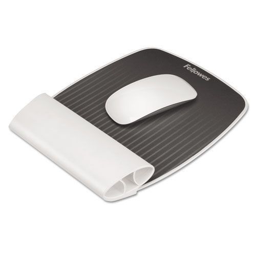 I-Spire Series Wrist Rocker Wrist Rest, 7 7/8&#034; x 10 1/16&#034; x 1 1/8&#034;, White/Gray