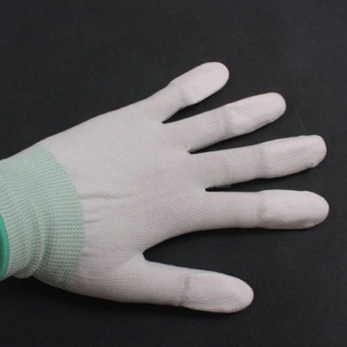 1 Pair Computer Repair  Working Fingertip Coated protective Anti Static Gloves
