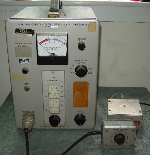 Tektronix type 190b constant amplitude signal generator w/ attenuator &amp; manual for sale