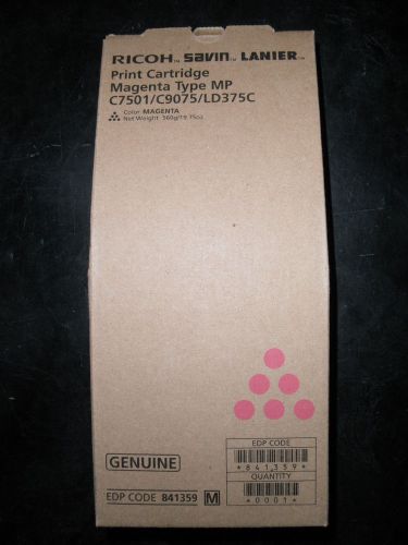 Genuine Ricoh Savin Lanier Print Cartridge MAGENTA MP C7501/C9075/LD375C 841359