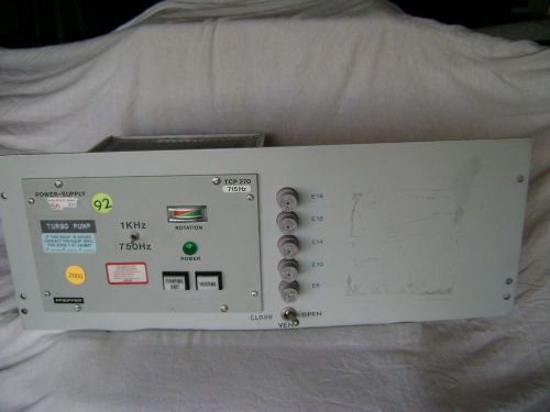 Pfeiffer tcp 270 power supply 715hz with accessory plate for sale