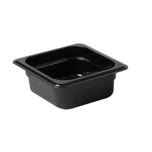 Thunder group plpa8162bk, sixth size 2.5-inch deep black polycarbonate food pan for sale