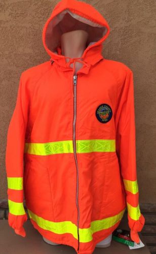 NEW Brite Threads High Visibility Workwear Reflective Material JACKET Men&#039;s XXL