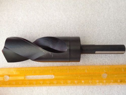 CLE-LINE C20792 1.3750 - 1-3/8 Drill HSS S&amp;D 1/2&#034; Shank Black Oxide 1892  - New