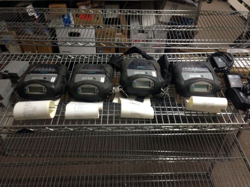 Lot of 4 Zebra RW420 Printers w/Extra Batteries and Chargers