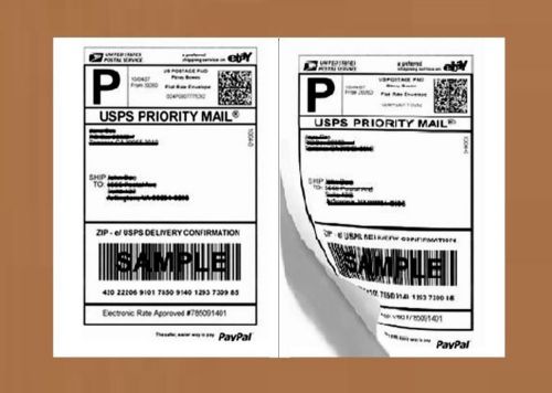 200 half sheet shipping labels laser/inkjet usps ups fedex for sale