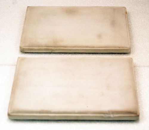 Two (2) Used White Jewelry Display Pads 9.25 x 6.5 inch