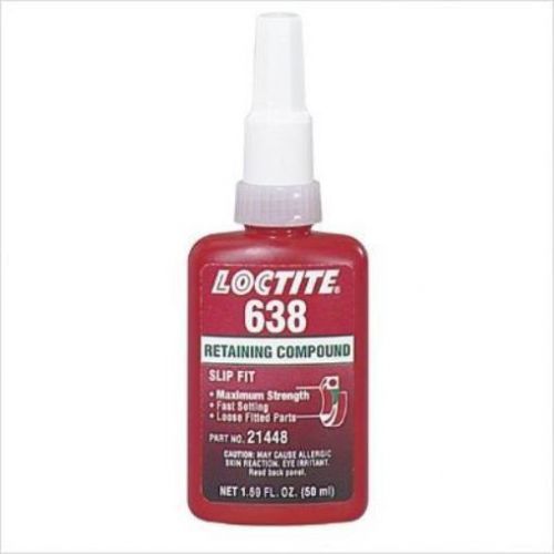 Loctite 21448 Green 638 High Strength Retaining Compound  50 mL Bottle