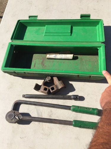 Used Greenlee 796 Ratchet Cable Bender With Storage Case