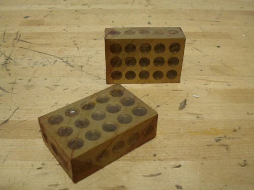 1-2-3 Block, Matched Pair, 5 Tapped Holes (3/8-16), 18 Untapped | (22B)