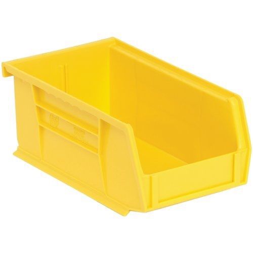 Edsal edsal pb8501y high density stackable plastic bin, 4&#034; width x 3&#034; height x for sale