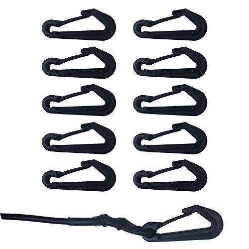 Yyst 10 x bungee paracode shock cord hook snap hook tent tie down hook cargo net for sale