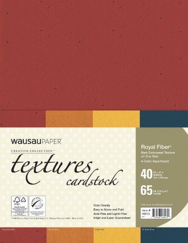 Neenah Creative Collection Textures Specialty Cardstock, 8.5 X 11 Inches, Royal