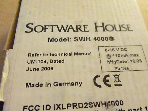 Software House # SWH-4000 Card Reader - White  HID